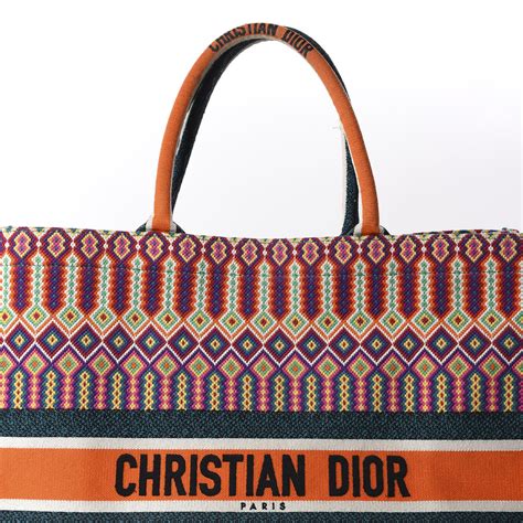 dior embroidery tote